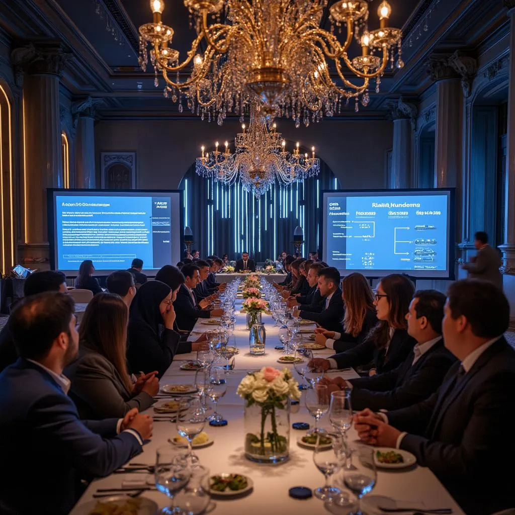 Reunión con clientes internacionales